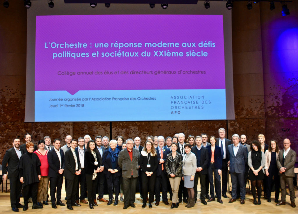 Photographie en référence au programme : Collège annuel des élus et directeurs généraux d’orchestre